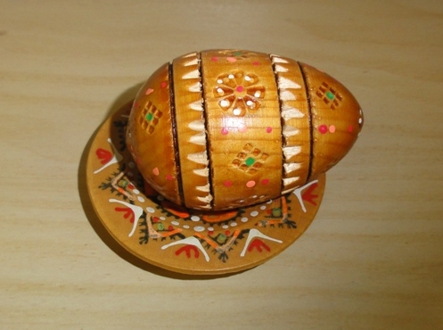 Decorated Egg & Plate